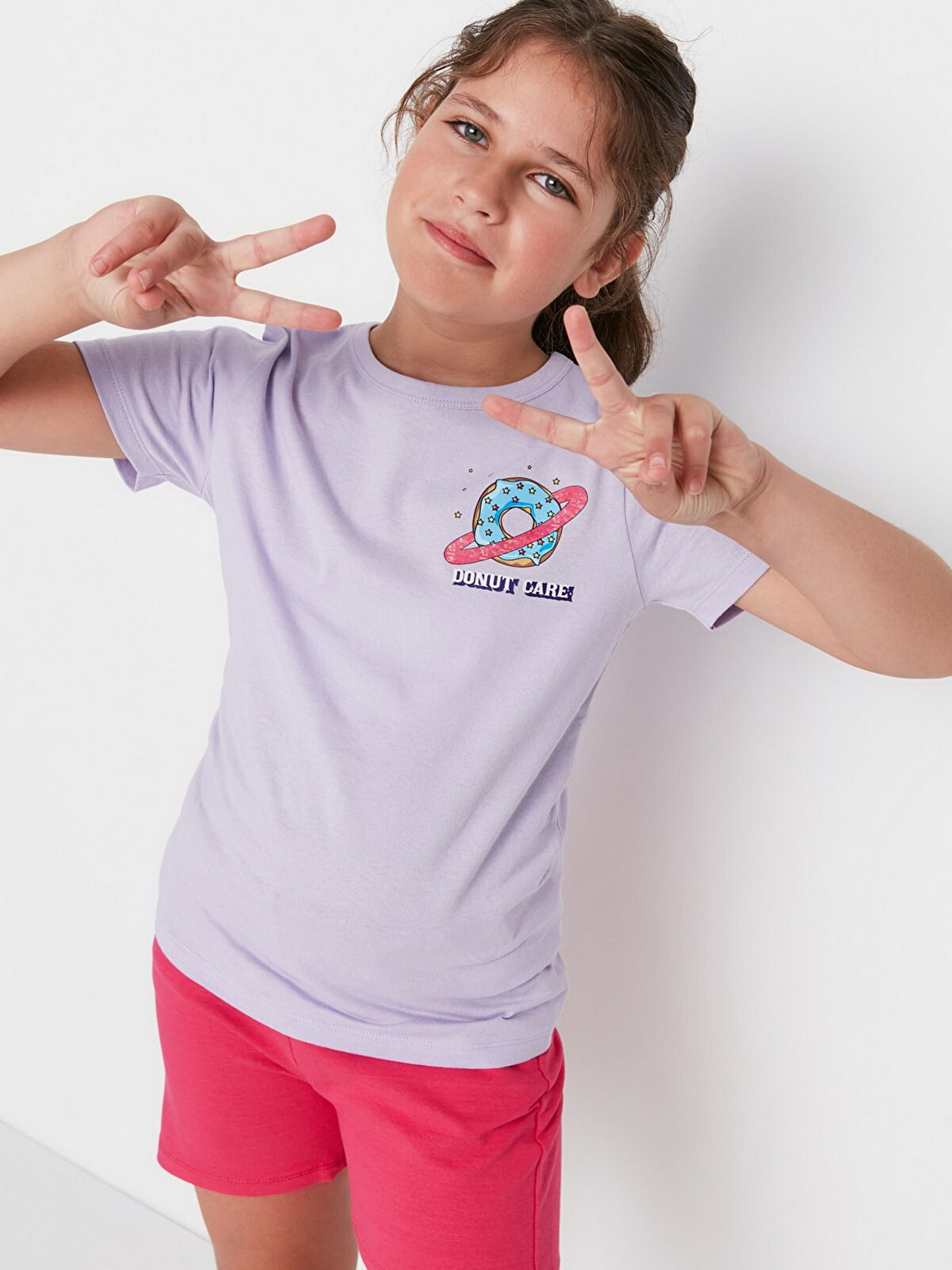 Футболка Trendyol модель TKDSS22TS1855/Lila Фото