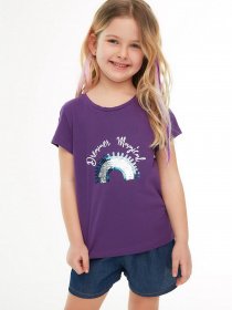 Футболка Trendyol модель TKDSS22TS2048/Mor Фото