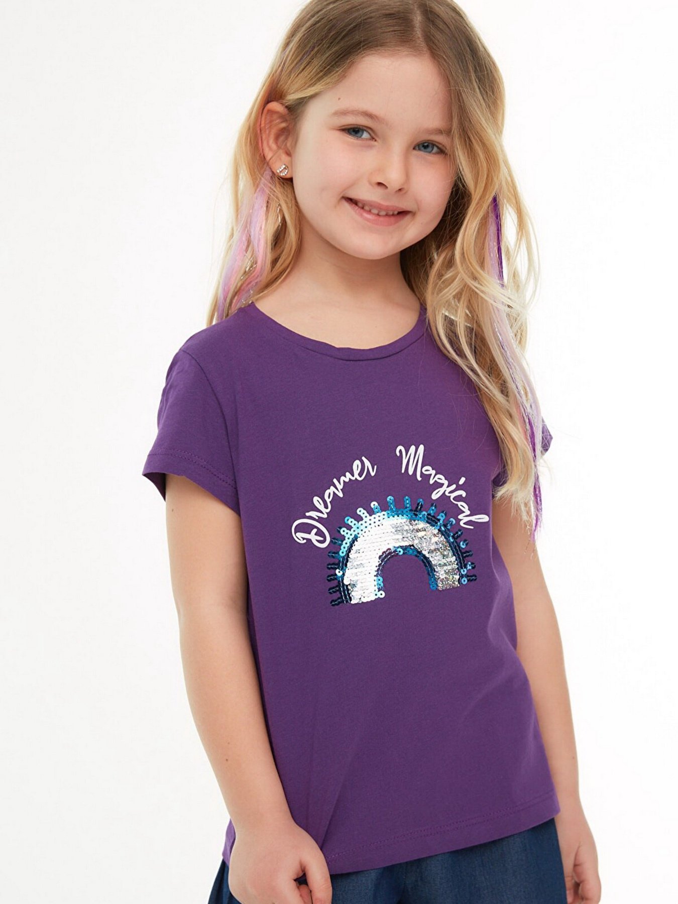 Футболка Trendyol модель TKDSS22TS2048/Mor Фото