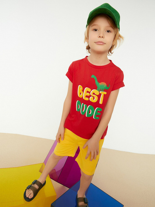 Футболка Trendyol модель TKDSS22TS0971/Kirmizi Фото