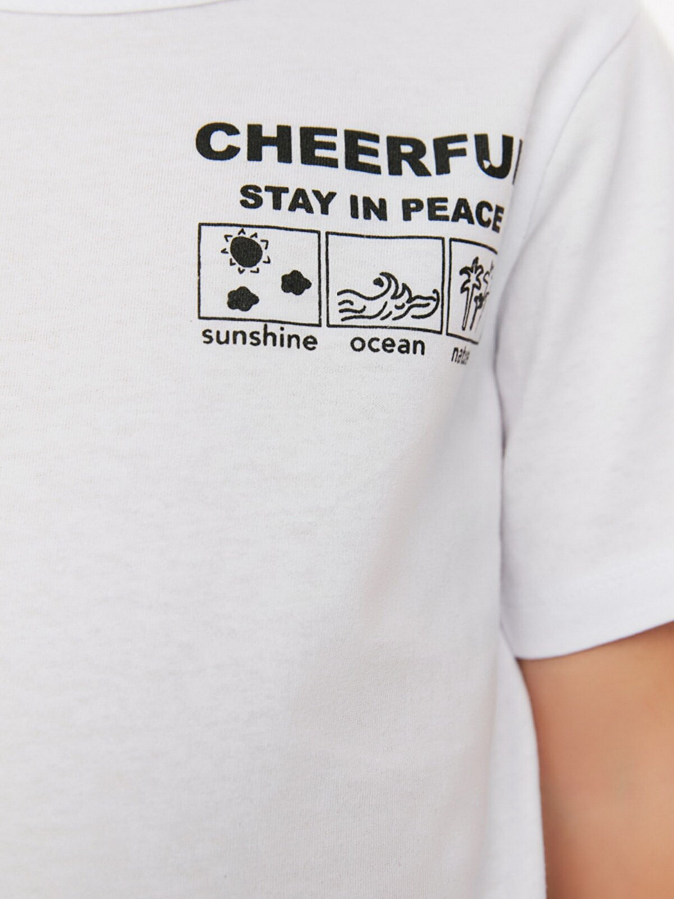 Футболка Trendyol модель TKDSS22TS1119/Beyaz Фото