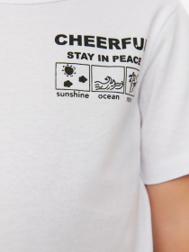 Футболка Trendyol модель TKDSS22TS1119/Beyaz Фото