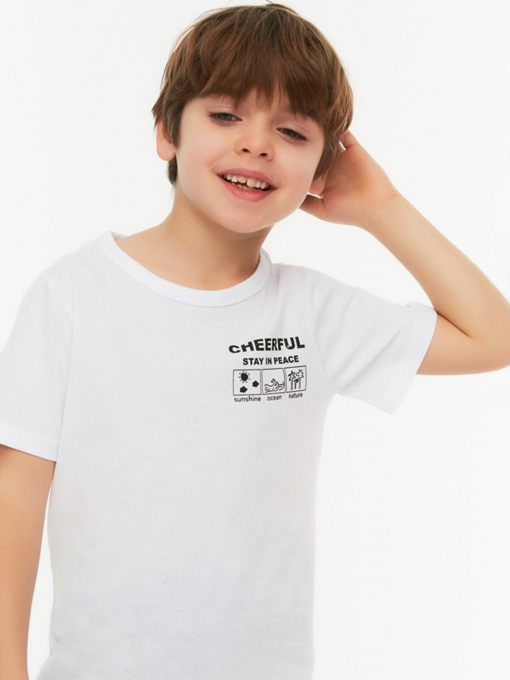 Футболка Trendyol модель TKDSS22TS1119/Beyaz Фото