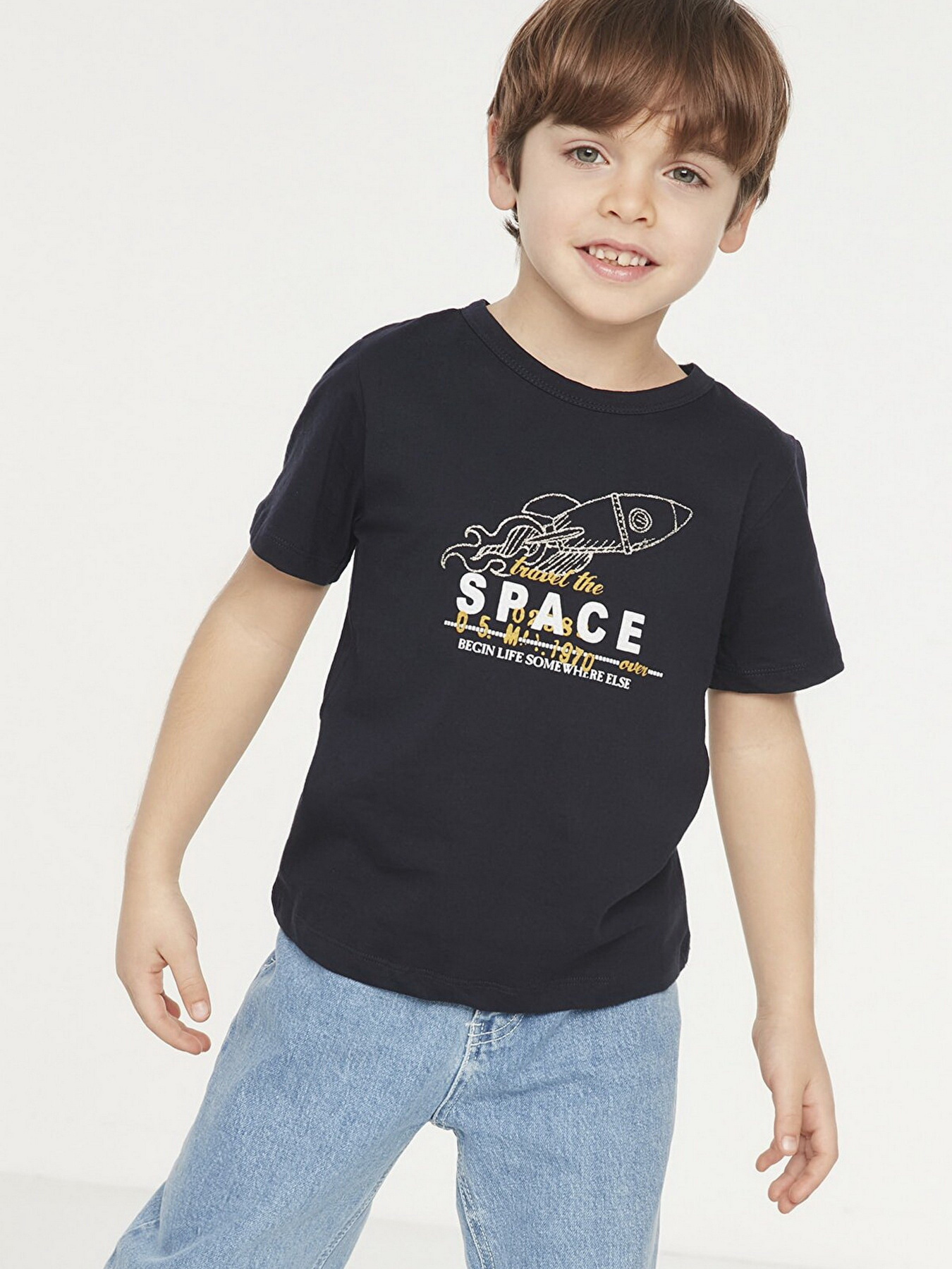 Футболка Trendyol модель TKDSS22TS1190/Lacivert Фото