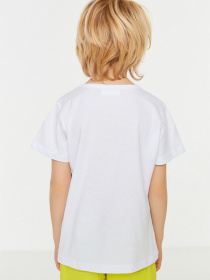 Футболка Trendyol модель TKDSS22TS1257/Beyaz Фото