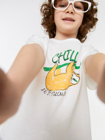 Футболка Trendyol модель TKDSS22TS1271/Ekru Фото