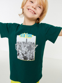 Футболка Trendyol модель TKDSS22TS1278/Yesil Фото