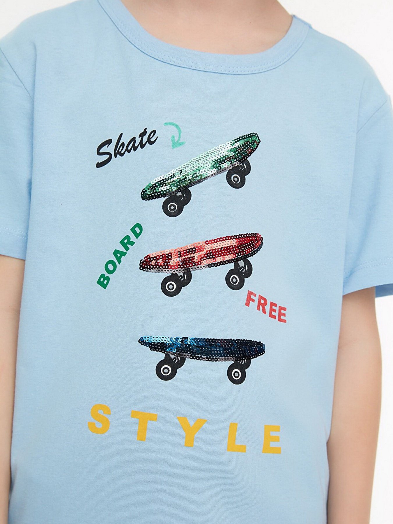 Футболка Trendyol модель TKDSS22TS2381/Acik Mavi Фото