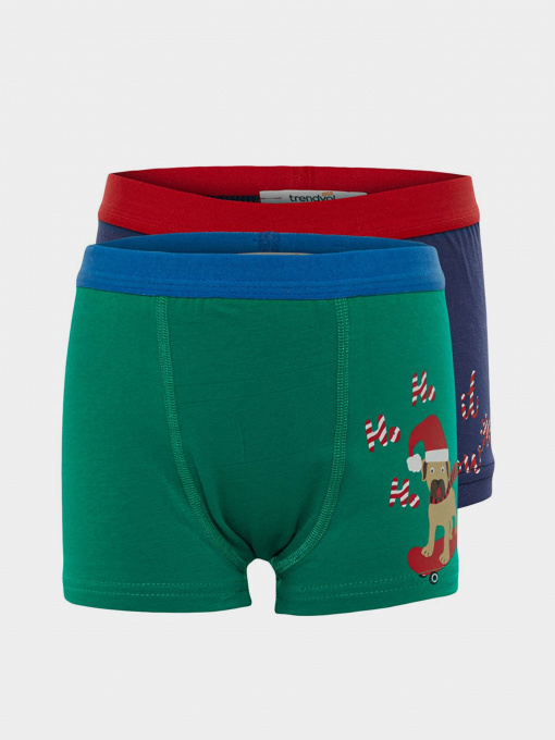 Набор трусов Trendyol модель TKDAW23BX00000/Mavi-Yesil Фото