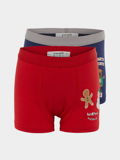 Набор трусов Trendyol модель TKDAW23BX00002/Kirmizi-Mavi Фото