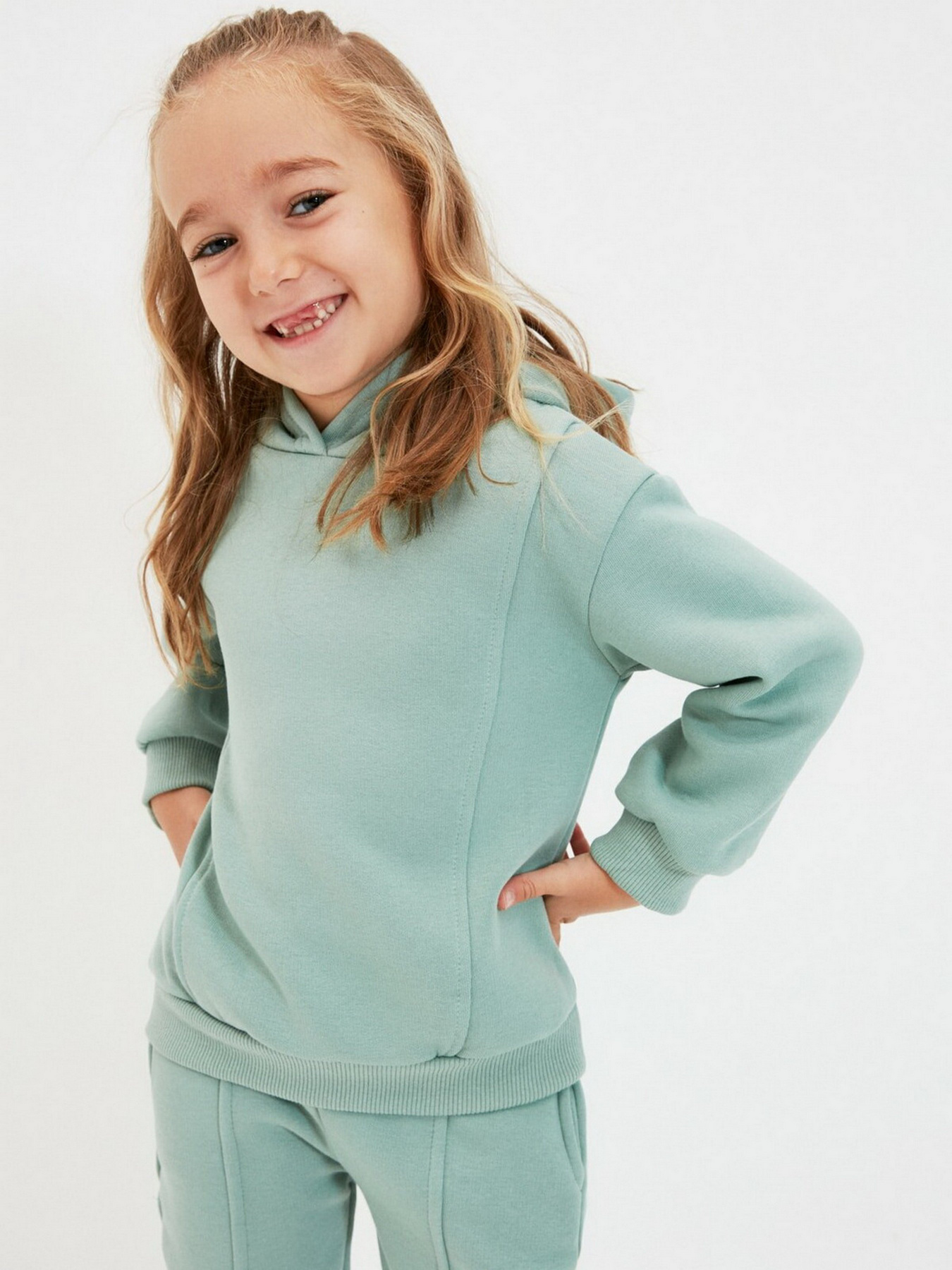 Світшот Trendyol модель TKDAW22SW0657/Mint Фото