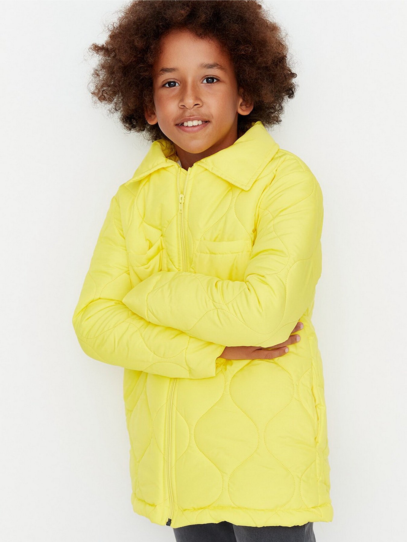 Демісезонна куртка Trendyol модель TKDAW23MO00041/Sari Фото