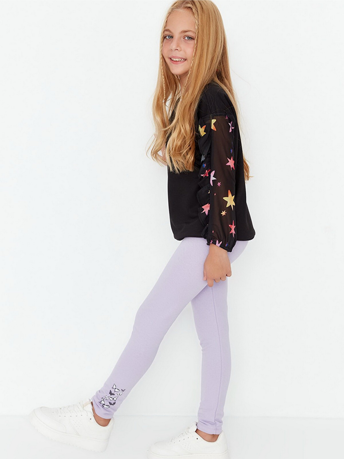 Легінси Trendyol модель TKDAW23TA00007/Lila Фото