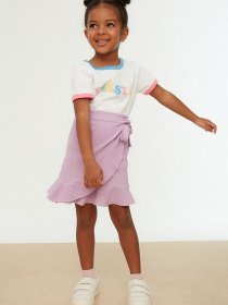 Юбка мини Trendyol модель TKDSS22ET0186/Lila Фото