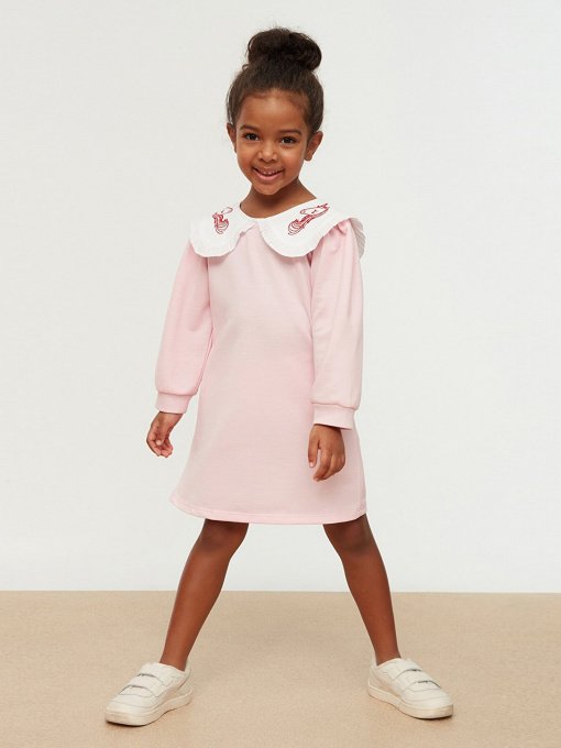 Платье миди Trendyol модель TKDSS22EL0069/Pembe Фото