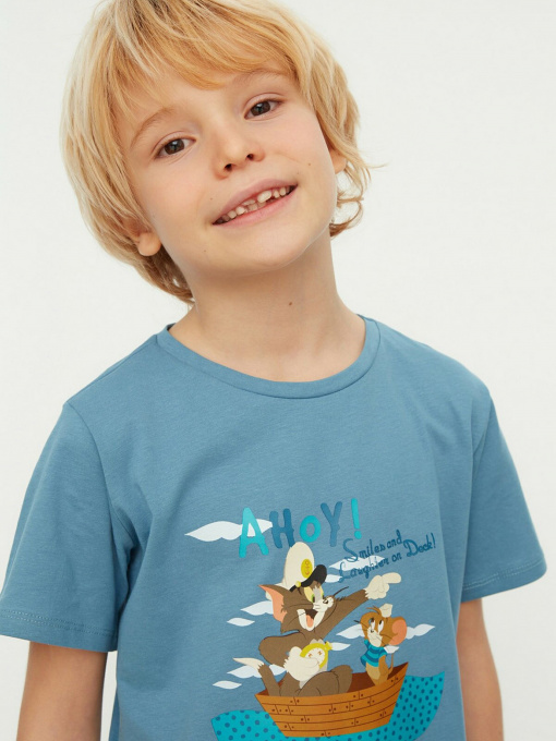 Футболка Trendyol модель TKDSS22TS0019/Petrol Фото