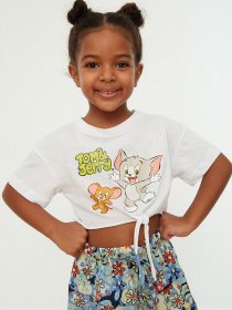 Футболка Trendyol модель TKDSS22TS0006/Beyaz Фото