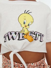 Футболка Trendyol модель TKDSS22TS0011/Beyaz Фото