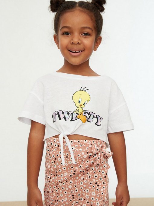 Футболка Trendyol модель TKDSS22TS0011/Beyaz Фото