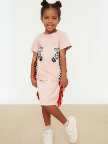 Футболка Trendyol модель TKDSS22TS0265/Pudra Фото