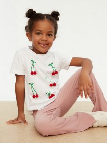 Футболка Trendyol модель TKDSS22TS0263/Beyaz Фото