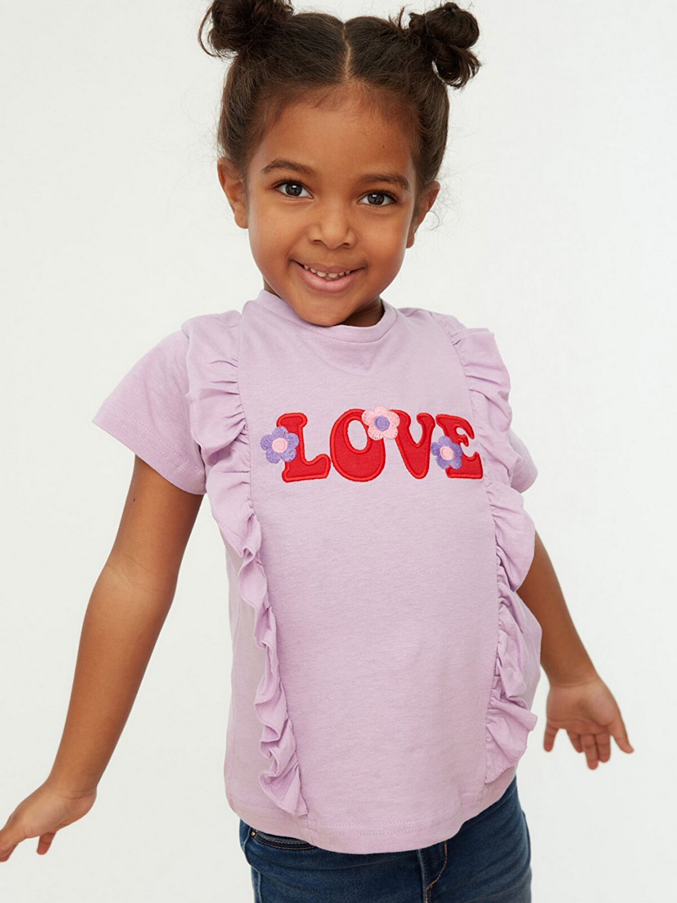 Футболка Trendyol модель TKDSS22BZ0218/Lila Фото