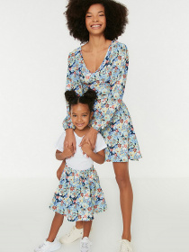 Юбка миди Trendyol модель TKDSS22ET0185/Mavi Фото