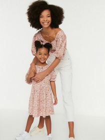 Платье миди Trendyol модель TKDSS22EL1113/Kahverengi Фото