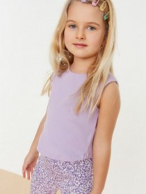 Футболка Trendyol модель TKDSS22AL0066/Lila Футболка Trendyol модель TKDSS22AL0066/Lila Фото