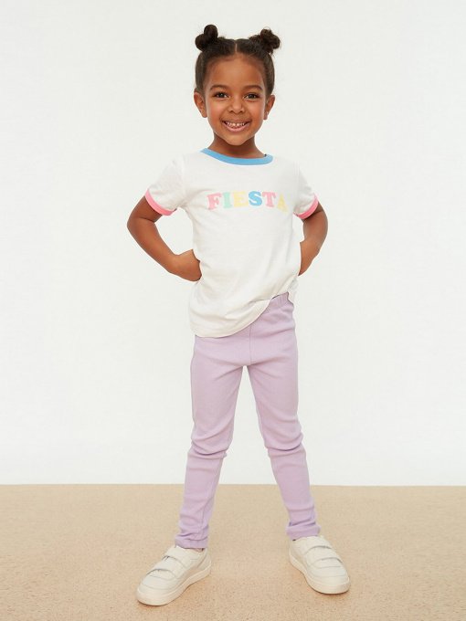 Повсякденні штани Trendyol модель TKDSS22TA0037/Lila Фото