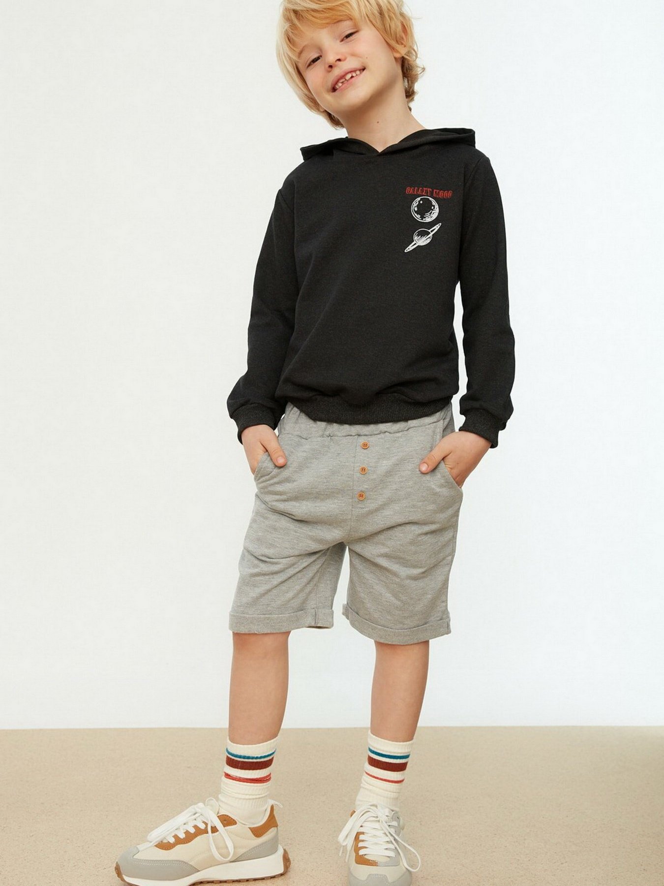 Шорты Trendyol модель TKDSS22SR0246/Gri Фото