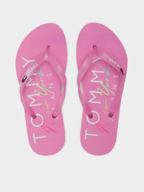 Вьетнамки Tommy Hilfiger Rubber Thong Beach Sandal модель EN0EN01302-TOU Фото