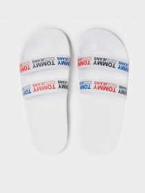 Шлёпанцы Tommy Hilfiger DOUBLE STRAP SLIDES модель EN0EN01304-YBR Шлёпанцы Tommy Hilfiger DOUBLE STRAP SLIDES модель EN0EN01304-YBR Фото