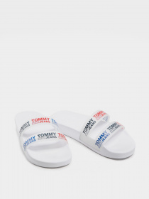 Шлёпанцы Tommy Hilfiger DOUBLE STRAP SLIDES модель EN0EN01304-YBR Шлёпанцы Tommy Hilfiger DOUBLE STRAP SLIDES модель EN0EN01304-YBR Фото