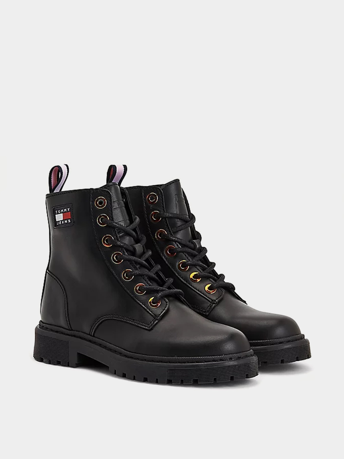 Черевики Tommy Hilfiger Iridescent Eyelets Flat модель EN0EN01537-BDS Черевики Tommy Hilfiger Iridescent Eyelets Flat модель EN0EN01537-BDS Фото