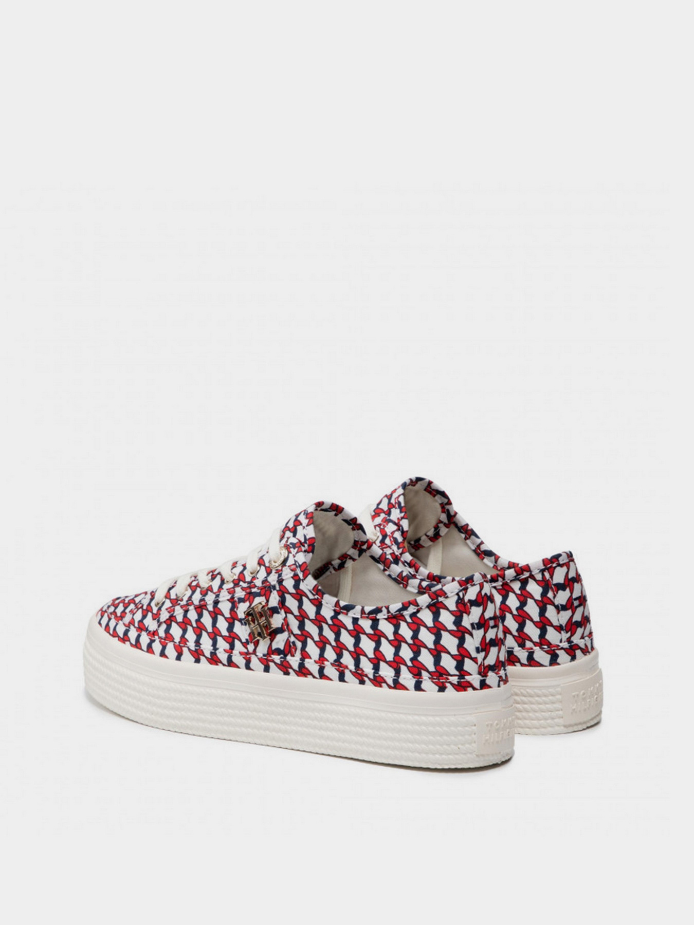 Кеды низкие Tommy Hilfiger SIGNATURE PRINT FLATFORM TRAINERS модель FW0FW05804-0K5 Фото