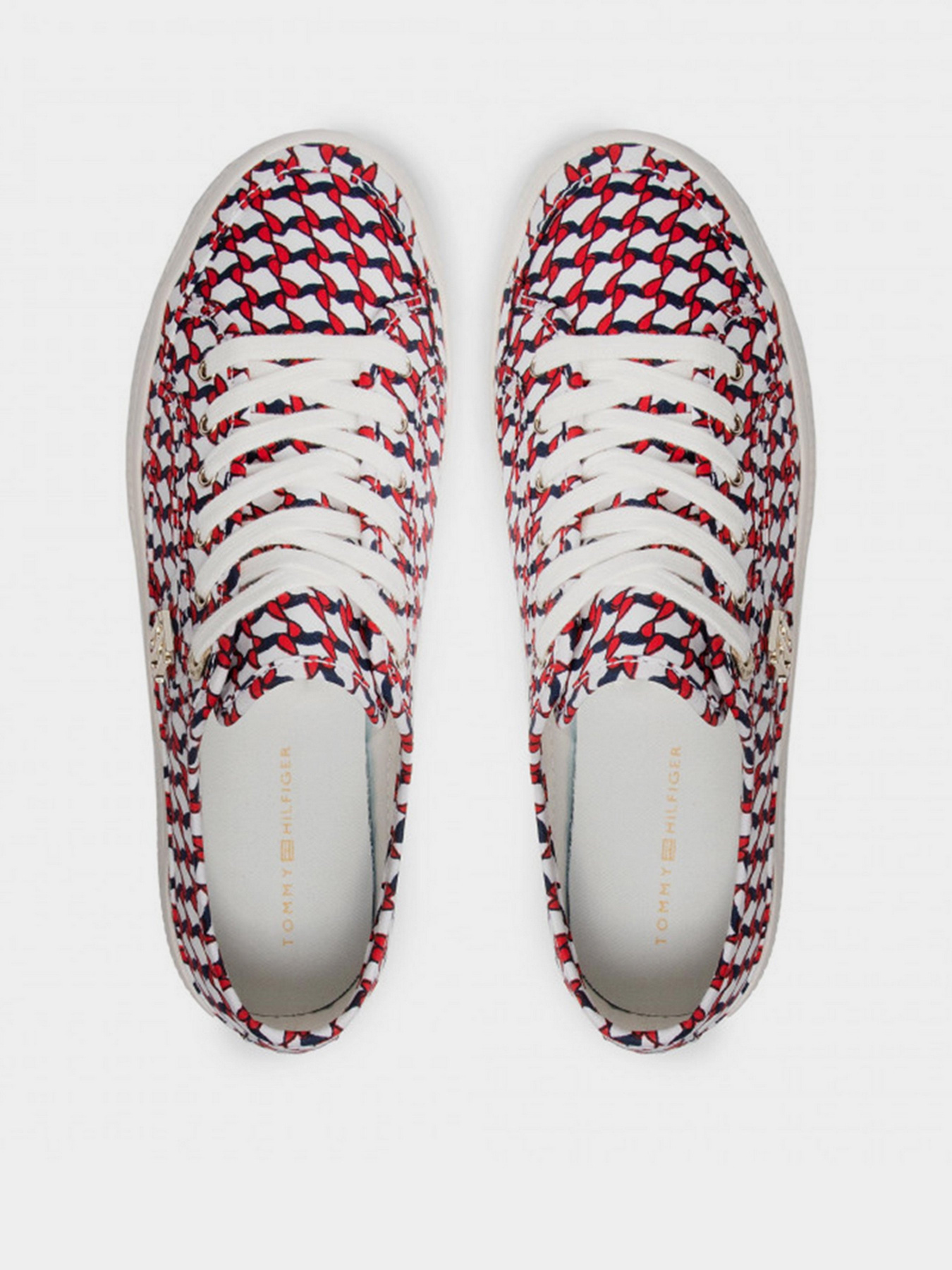 Кеды низкие Tommy Hilfiger SIGNATURE PRINT FLATFORM TRAINERS модель FW0FW05804-0K5 Фото
