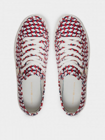 Кеды низкие Tommy Hilfiger SIGNATURE PRINT FLATFORM TRAINERS модель FW0FW05804-0K5 Фото