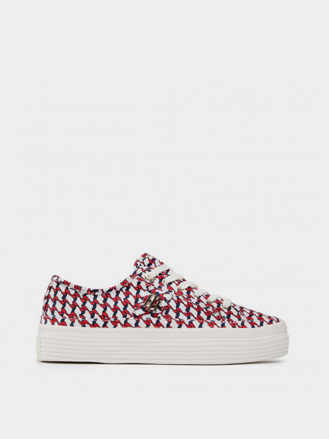 Кеди низькі Tommy Hilfiger SIGNATURE PRINT FLATFORM TRAINERS модель FW0FW05804-0K5 Фото