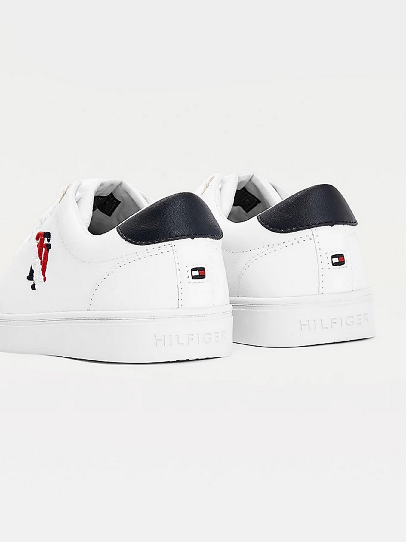 Кеды низкие Tommy Hilfiger LEATHER MONOGRAM TRAINERS модель FW0FW05794-YBR Фото