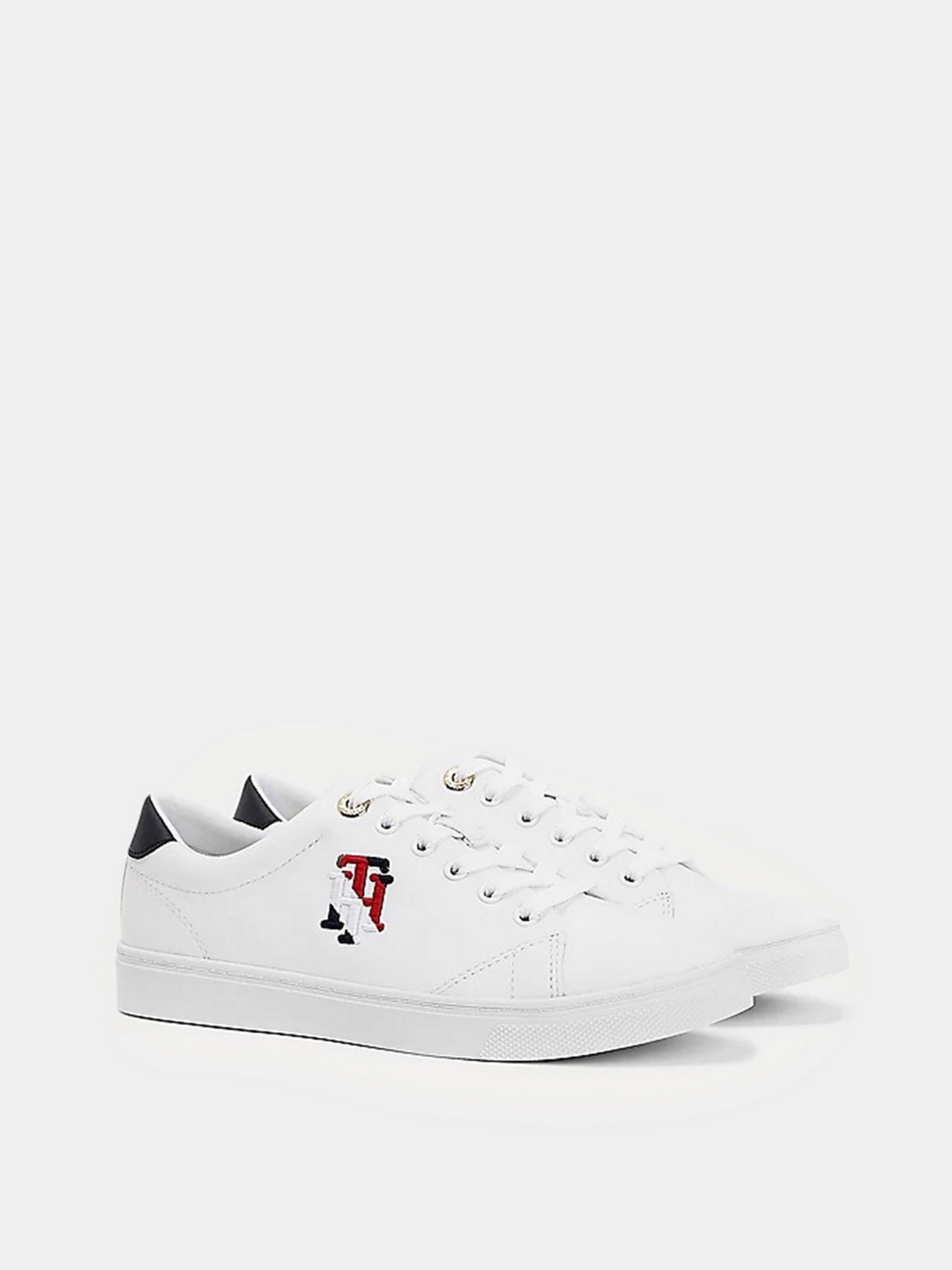 Кеди низькі Tommy Hilfiger LEATHER MONOGRAM TRAINERS модель FW0FW05794-YBR Фото