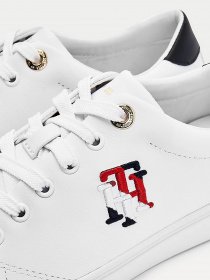 Кеди низькі Tommy Hilfiger LEATHER MONOGRAM TRAINERS модель FW0FW05794-YBR Фото