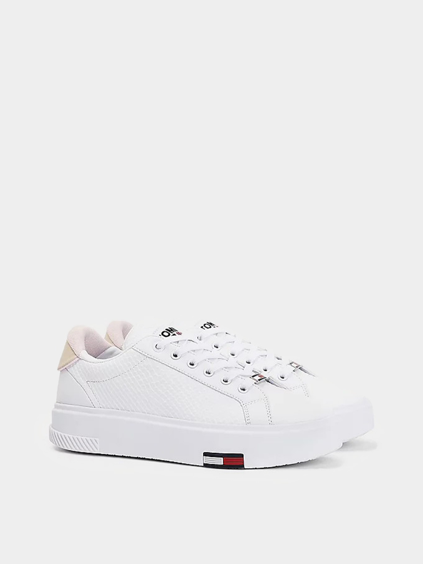 Кеды низкие Tommy Hilfiger Leather Fashion Cupsole модель EN0EN01424-YBR Фото