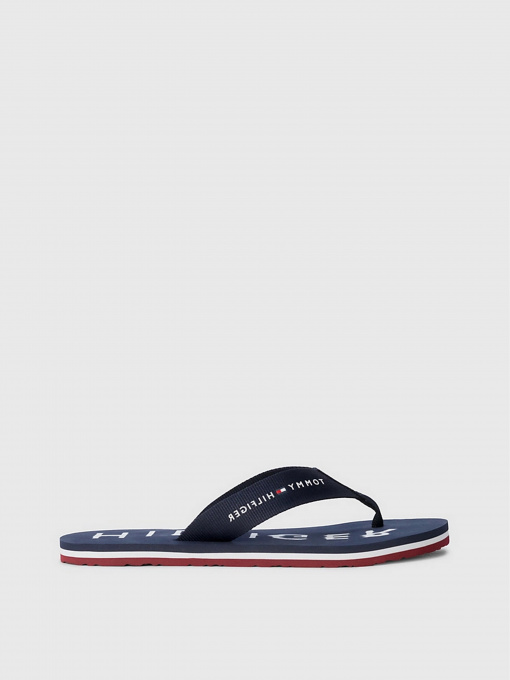 Вьетнамки Tommy Hilfiger ESSENTIAL SIGNATURE WEBBING FLIP-FLOPS модель FW0FW07419-0GY Фото