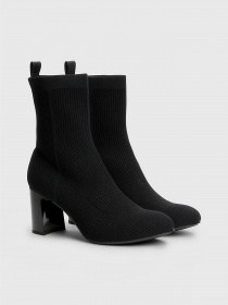 Бoтильоны Tommy Hilfiger ESSENTIAL KNITTED MID HEEL ANKLE модель FW0FW07405-BDS Фото