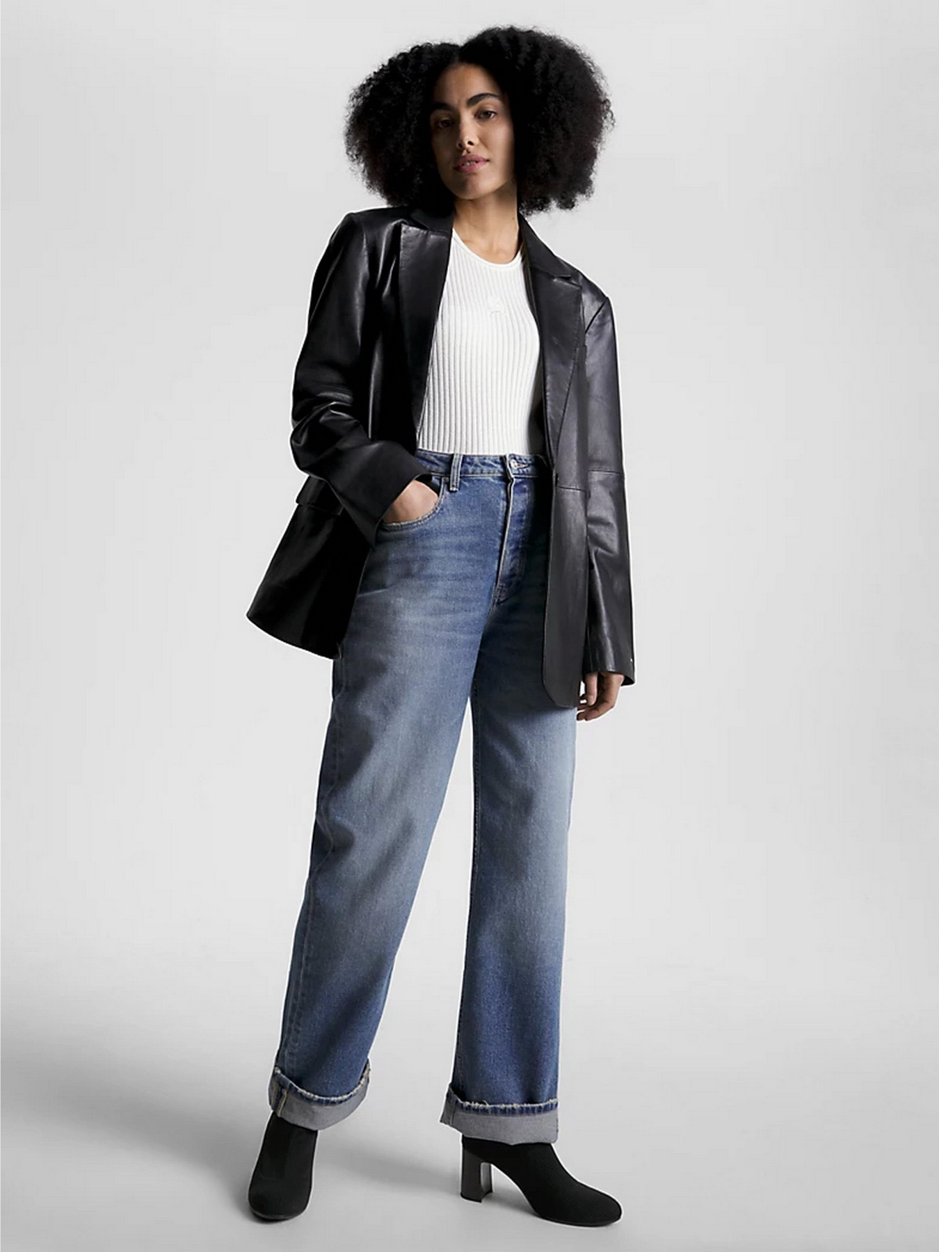 Ботильйони Tommy Hilfiger ESSENTIAL KNITTED MID HEEL ANKLE модель FW0FW07405-BDS Фото