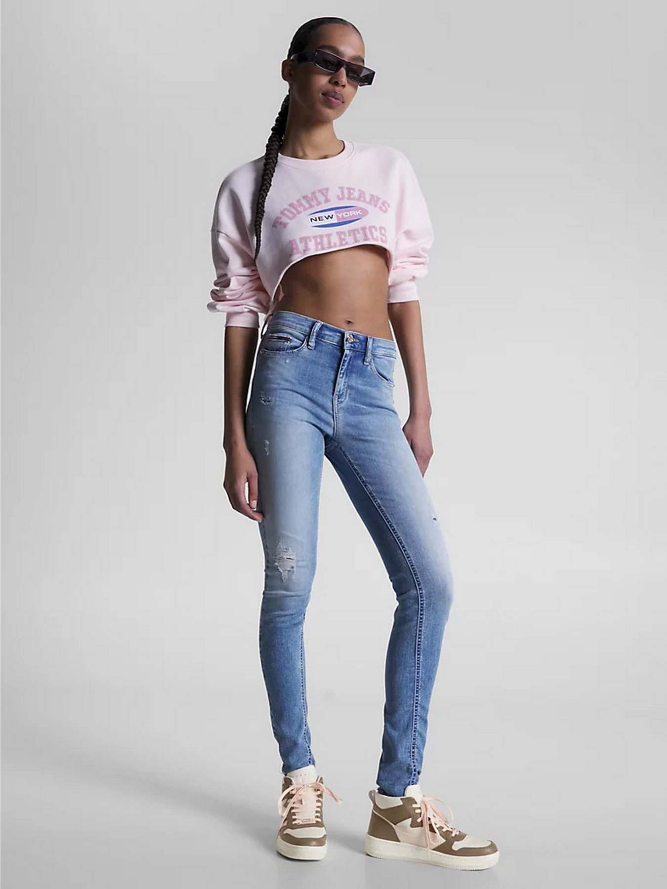 Кроссовки Tommy Hilfiger RETRO MID-TOP LEATHER BASKETBALL модель EN0EN02350-GWN Фото