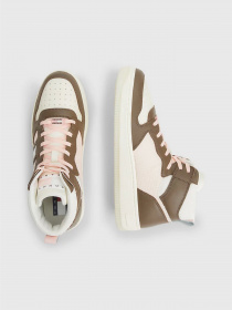 Кроссовки Tommy Hilfiger RETRO MID-TOP LEATHER BASKETBALL модель EN0EN02350-GWN Фото