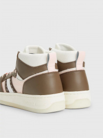 Кросівки повсякденні Tommy Hilfiger RETRO MID-TOP LEATHER BASKETBALL модель EN0EN02350-GWN Фото