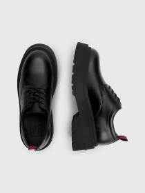 Броги Tommy Hilfiger CHUNKY CLEAT LEATHER DERBY модель EN0EN02219-BDS Фото